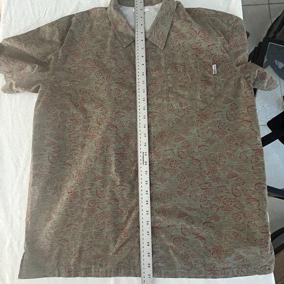 Columbia PFG Shirt Mens L All Over Fish Print Performance Fishing Vented Trout - Picture 12 of 13